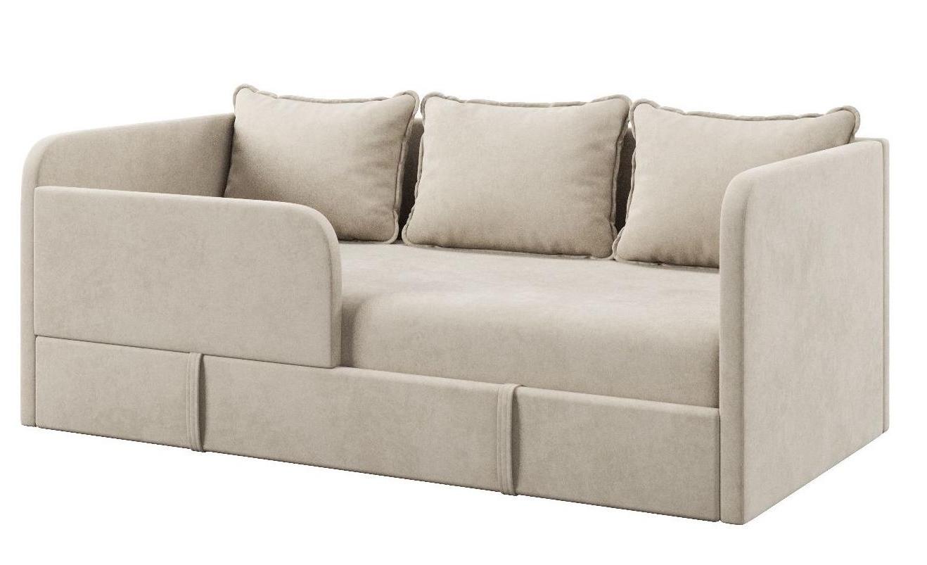 Диван-кровать Кэви (всё в комплекте). Велюр Velutto Бежевый