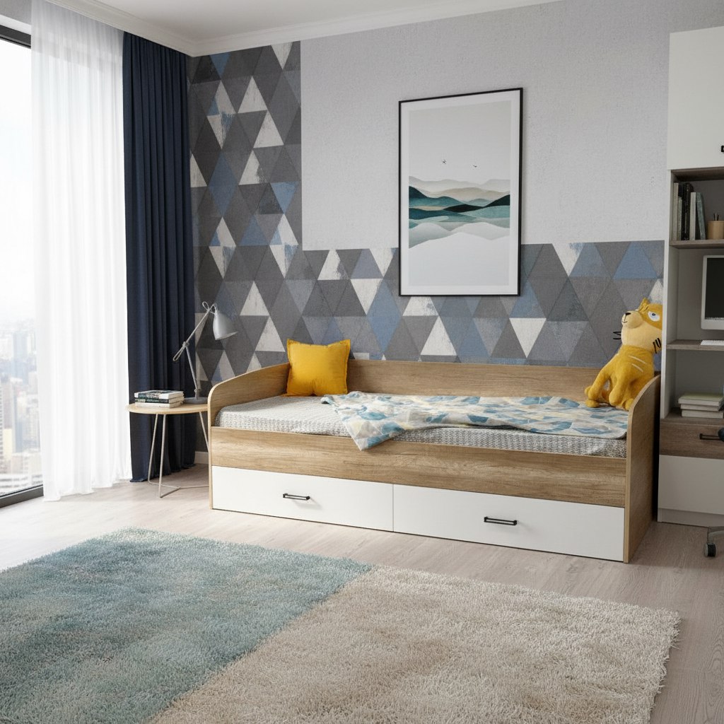 Кровать коллекции Твой Стиль New 200х90 (прямая спинка)