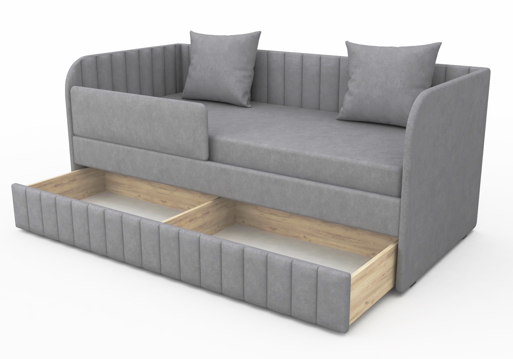 Кровать Гретта 90х190 (c ящиком для белья)