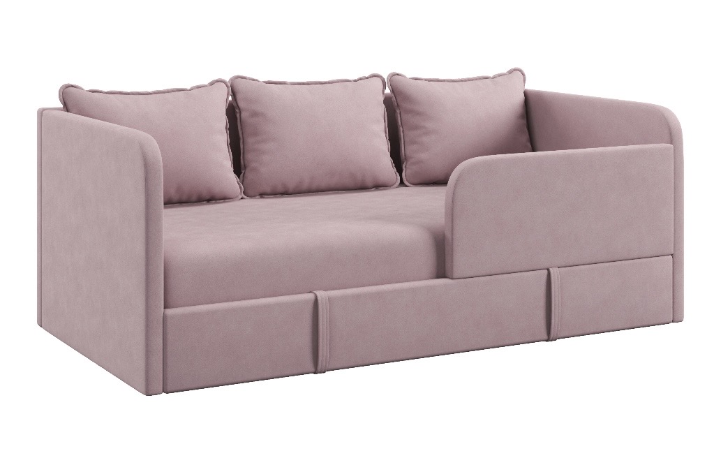Диван-кровать Кэви (всё в комплекте). Велюр Velutto 11 (пудровый)