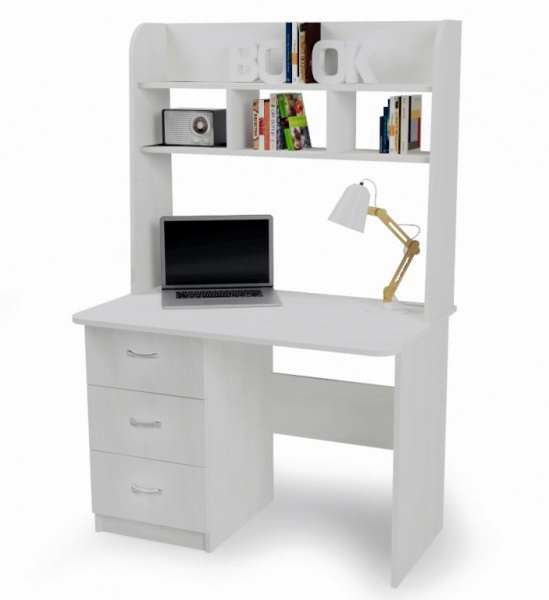 Стол письменный КСТ-12 белый (выставочный образец)