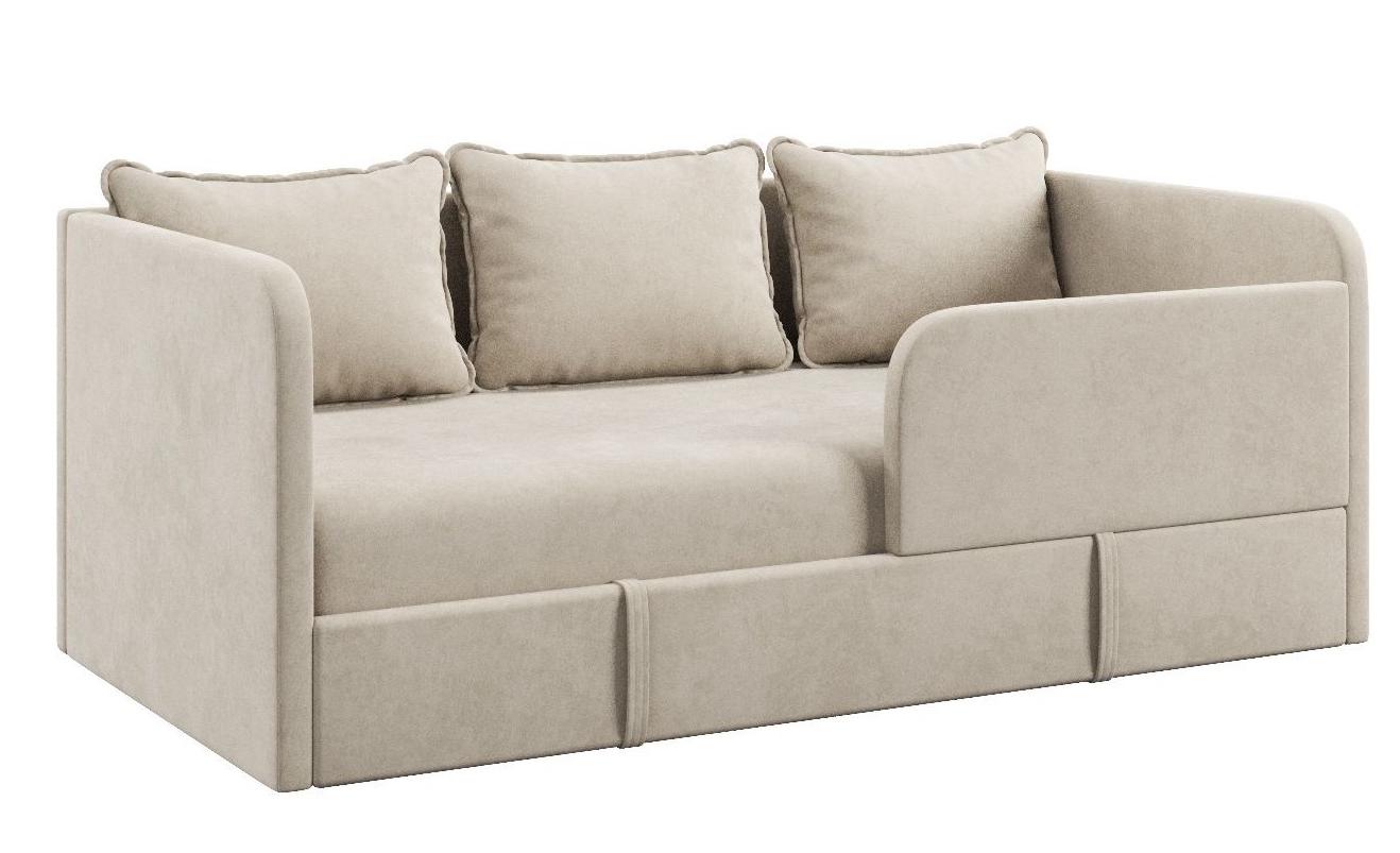 Диван-кровать Кэви (левый бортик). Велюр Тедди 304