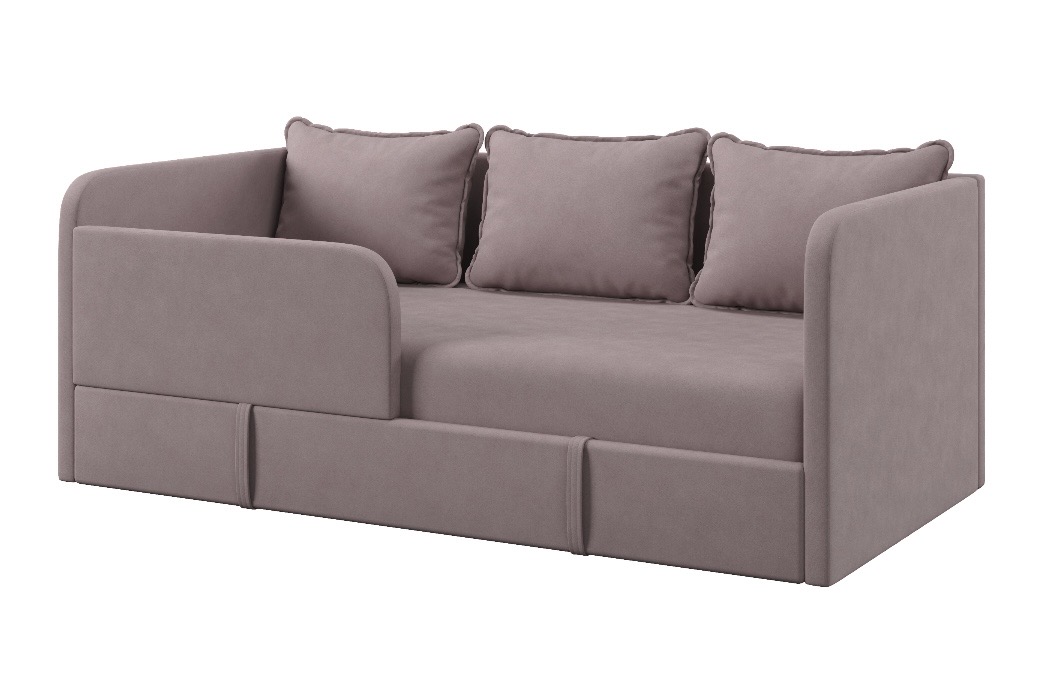 Диван-кровать Кэви (всё в комплекте). Велюр Velutto 22 (кофейный)