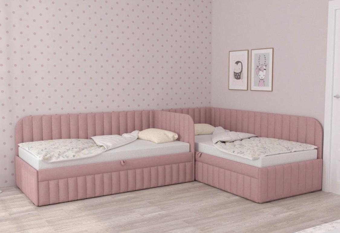 Комплект угловых кроватей Гретта для 2 детей (цвета разные)