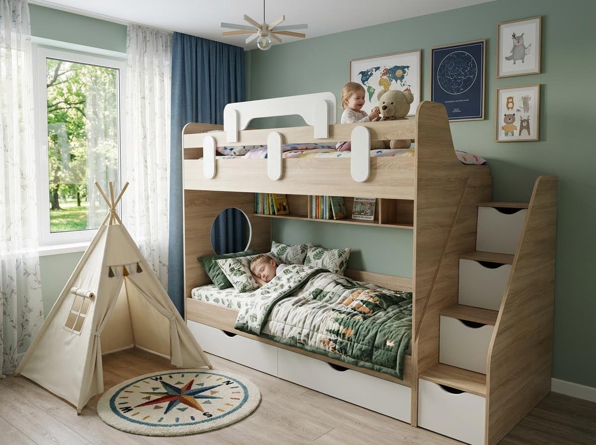 Двухъярусная кровать Фортуна