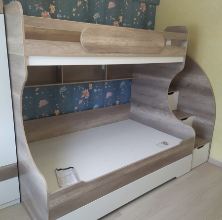 Кровать БИГ (цвет белый) 200х120 от Династия Kids