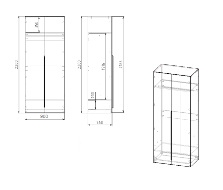 Комплект мебели Брайт Золотистый (стол + кровать + шкаф) от Династия Kids