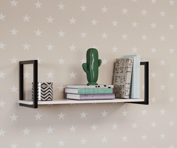 Полка навесная Лофт-800 (цвет белый)