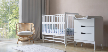 Кроватка-Маятник Aлберо 120х60 (белый) от Династия Kids