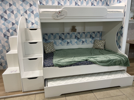 Кровать БИГ (цвет белый) 200х120 от Династия Kids