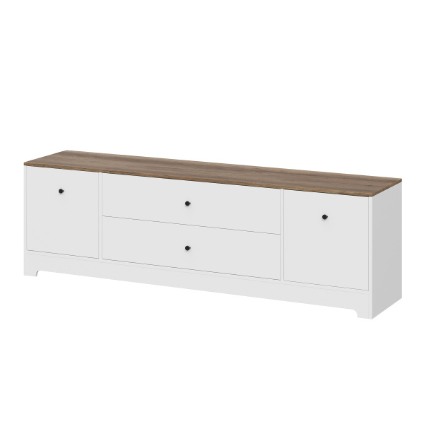 Тумба-комод 1800 мм Норд 1 (дуб каньон+белый) 