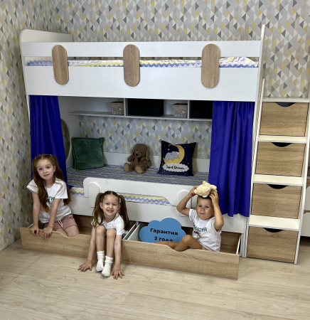 Двухъярусная кровать Фортуна  от Династия Kids