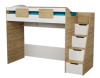 Кровать-чердак коллекции Мозаика 190х90  от Династия Kids