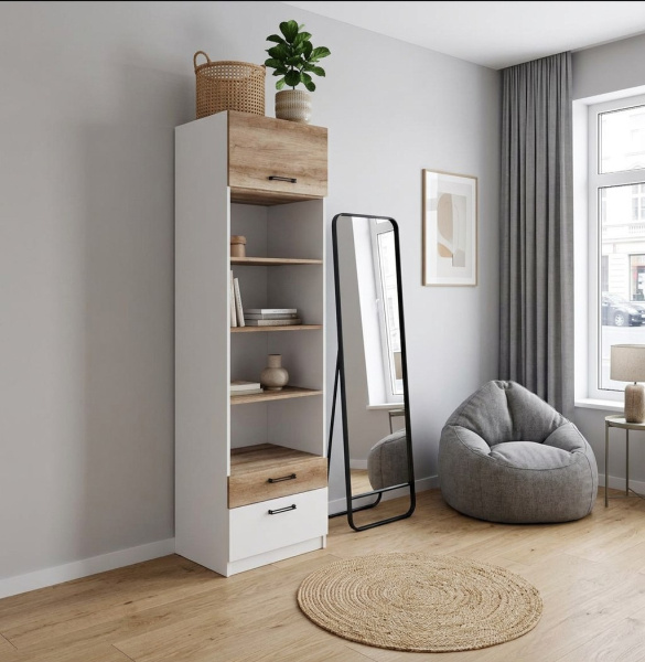 Стеллаж открытый коллекции Твой Стиль (гл. 550 мм)