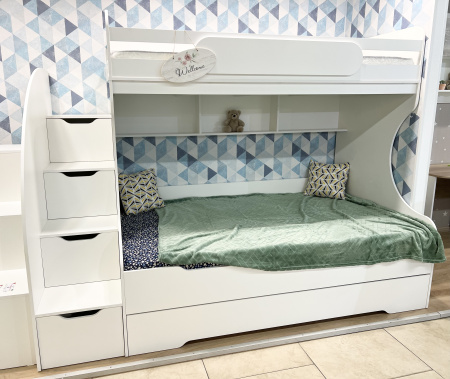 Кровать БИГ (цвет белый) 200х120 от Династия Kids