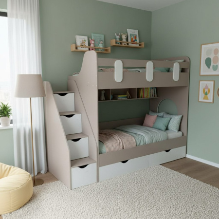 Двухъярусная кровать Фортуна 180х80 (размеры и цвета разные) от Династия Kids