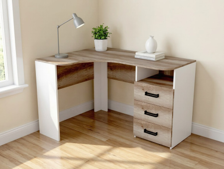 Стол угловой Твой Стиль с 3 ящиками (без принта) от Династия Kids