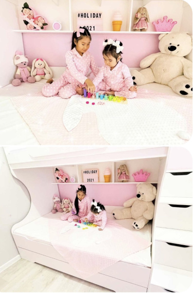 Кровать двухъярусная Биг 120х200  от Династия Kids