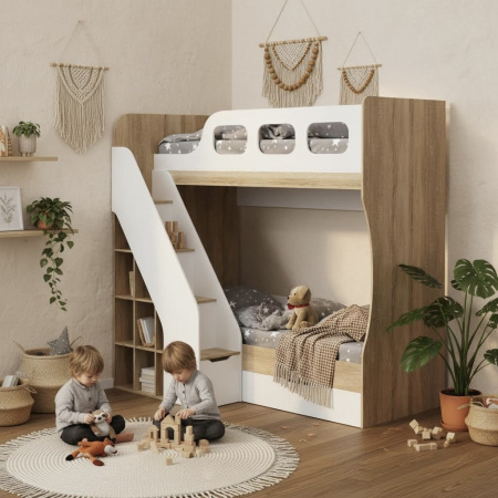 Кровать двухъярусная 190х80 Умка-4 (цвет белый)  от Династия Kids