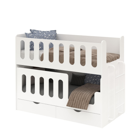 Двухъярусная выдвижная кровать Близняшки 160х80  от Династия Kids