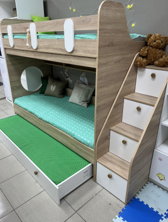 Кровать трехъярусная Фортуна-3  от Династия Kids