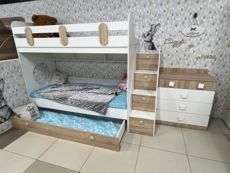 Кровать трехъярусная Фортуна-3  от Династия Kids