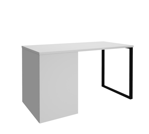 Стол Соло 120 см (белый + опора черная)  от Династия Kids