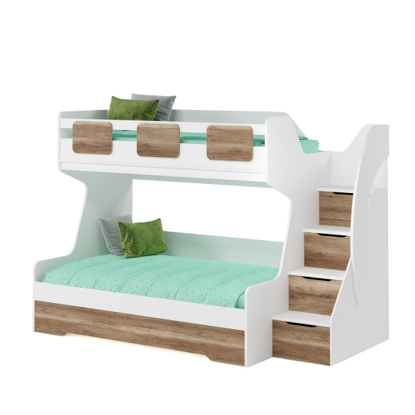 Кровать 2-х ярусная Мега Премиум 120х200 от Династия Kids