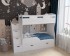 Двухъярусная кровать 160х80 Альфа Мини  от Династия Kids