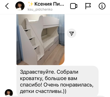 Кровать двухъярусная Альфа 180*80 от Династия Kids