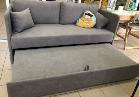Диван раскладной Юнит Грей 1750 мм (механизм дельфин) + 4 подушки