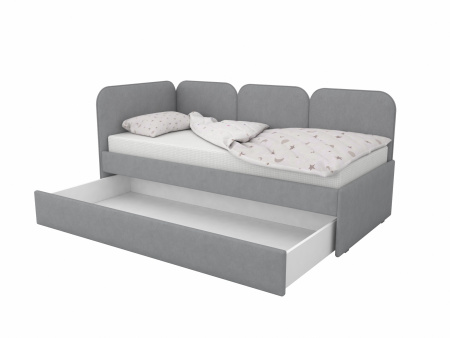 Мягкая угловая кровать Соната 80х160 Мята (универсальный угол)