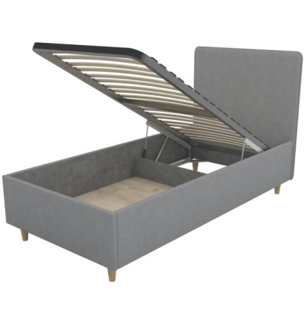 Мягкая кровать 80х190 Бохо Up с подъемным механизмом 