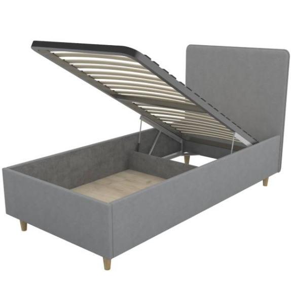 Мягкая кровать 80х190 Бохо Up с подъемным механизмом 