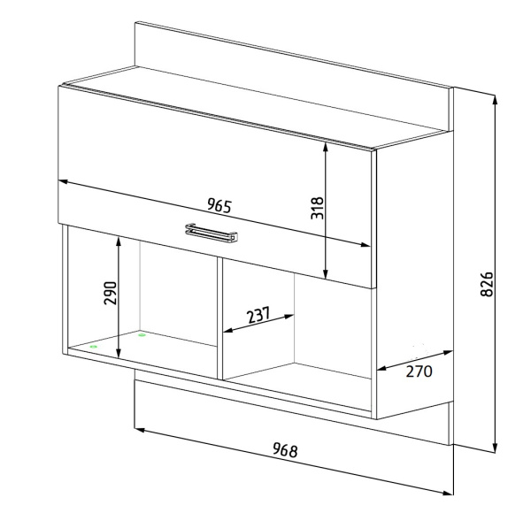 Полка навесная Цветы New  от Династия Kids