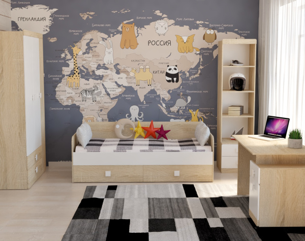 Шкаф-1 коллекции Формат  от Династия Kids