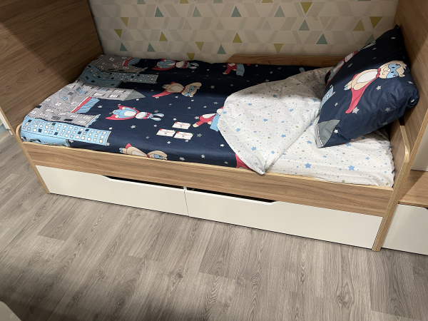Кровать коллекции Мозаика 190х90 от Династия Kids