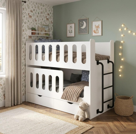 Двухъярусная выдвижная кровать Близняшки 160х80  от Династия Kids