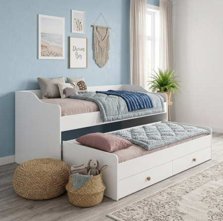 Двухъярусная выдвижная кровать Портал 200х90 + 190х80  от Династия Kids