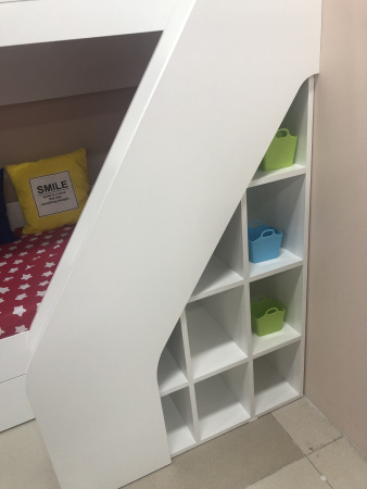 Двухъярусная кровать 180х80 Умка-2 (цвет белый)  от Династия Kids