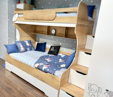 Кровать БИГ (цвет белый) 200х120 от Династия Kids