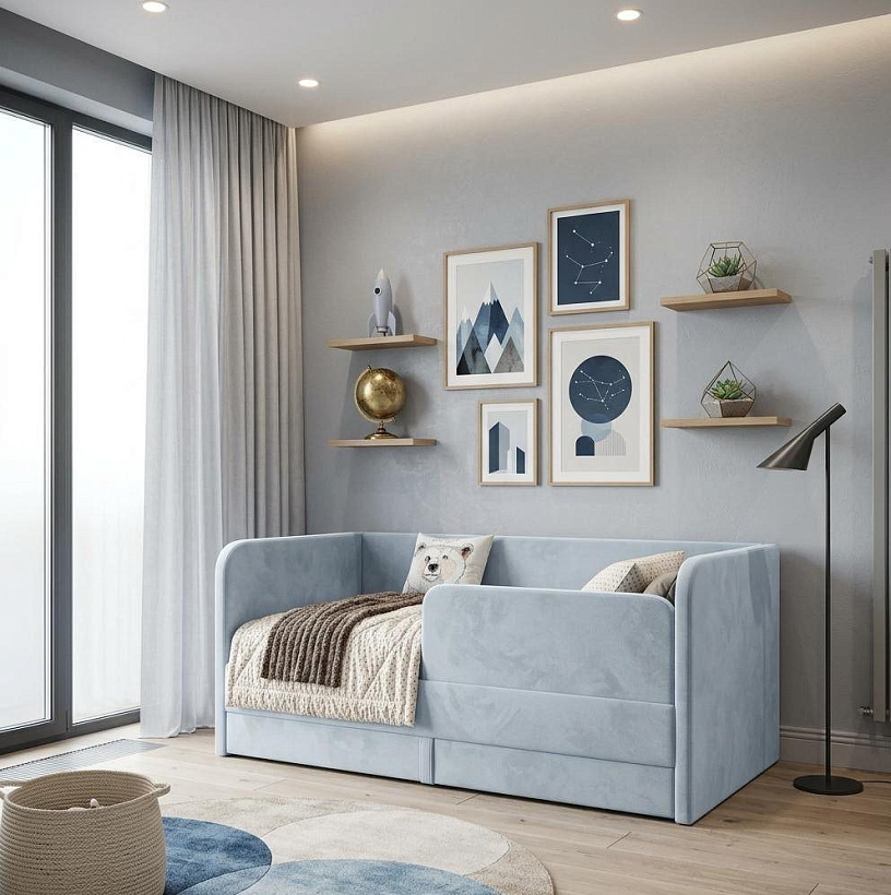 Мягкие кровати от 2-12 лет