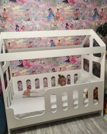 Кровать Манеж Домик 160х80 (без ящика) от Династия Kids
