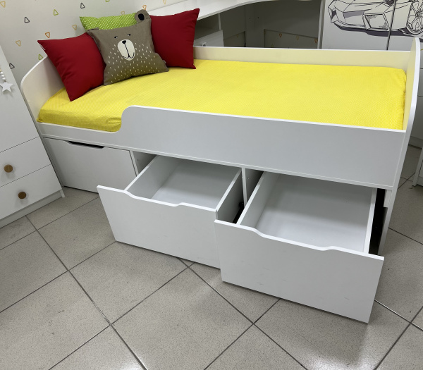 Кровать Малыш New 180х80 (цвет белый) от Династия Kids