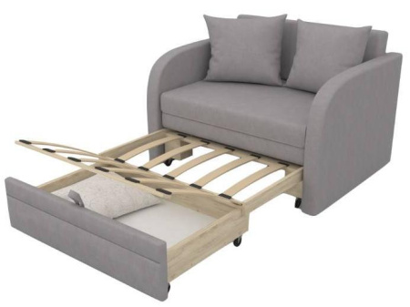 Диван выкатной Малыш Грин 1200 мм (подушки с принтом)