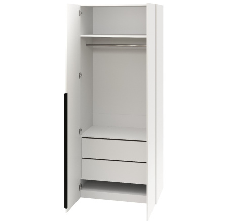 Шкаф гардеробный 2-х дверный коллекции Брайт  от Династия Kids