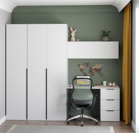 Шкаф 3-х дверный коллекции Брайт  от Династия Kids