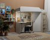 Кровать-чердак 80х200 Колледж (дуб сонома+белый)  от Династия Kids