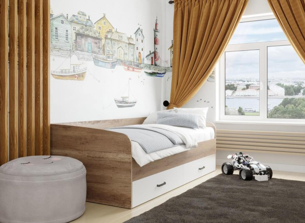 Кровать коллекции Твой Стиль New 200х90 (прямая спинка)