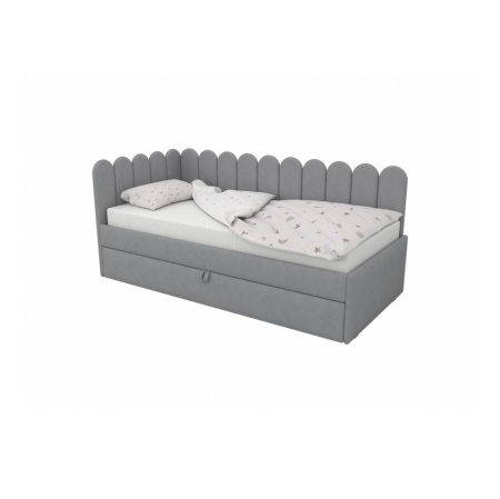 Угловая кровать Элис Шоколад 90х190 (универсальный угол)